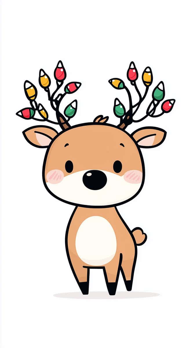 Christmas Wallpaper Reindeer-05 | Fit Fun And Over 40 Christmas Wallpaper Reindeer-05