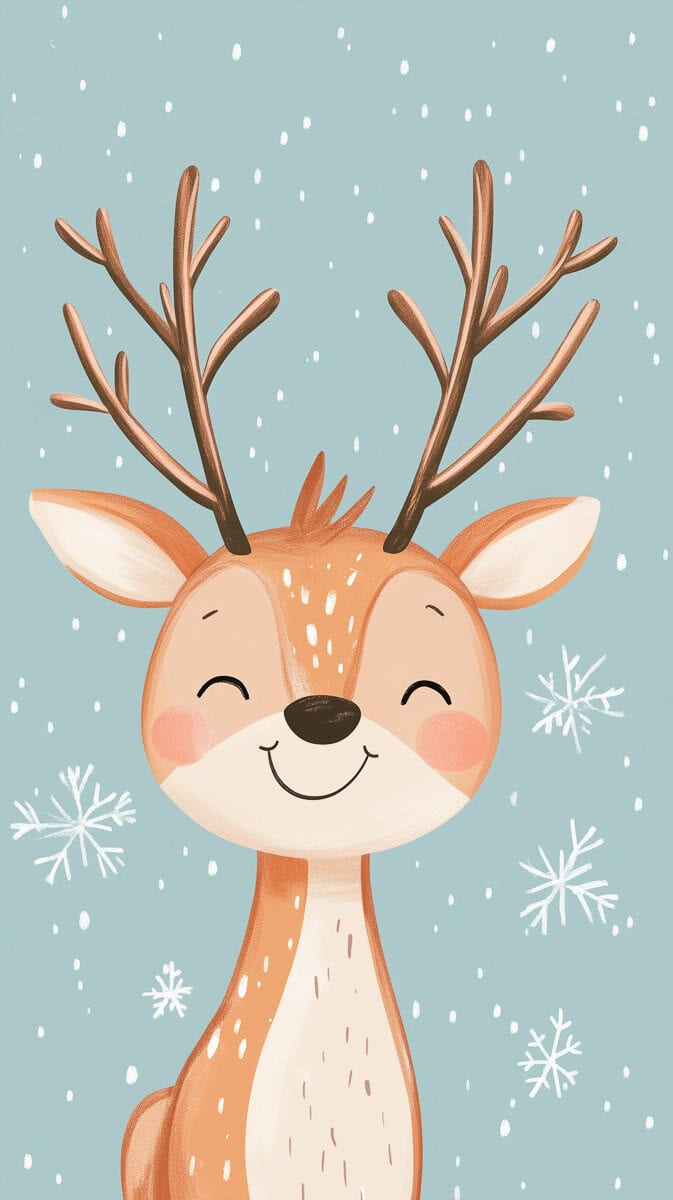 Christmas Wallpaper Reindeer-06 | Fit Fun And Over 40 Christmas Wallpaper Reindeer-06