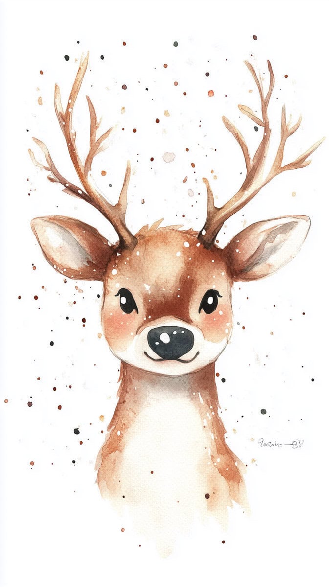 Christmas Wallpaper Reindeer-07 | Fit Fun And Over 40 Christmas Wallpaper Reindeer-07