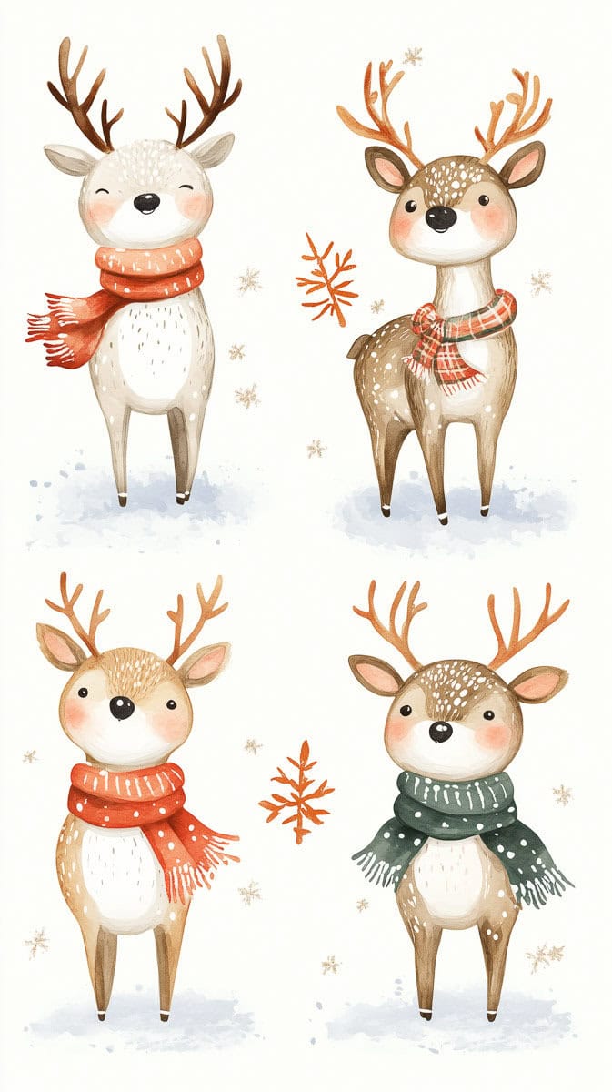 Christmas Wallpaper Reindeer-09 | Fit Fun And Over 40 Christmas Wallpaper Reindeer-09