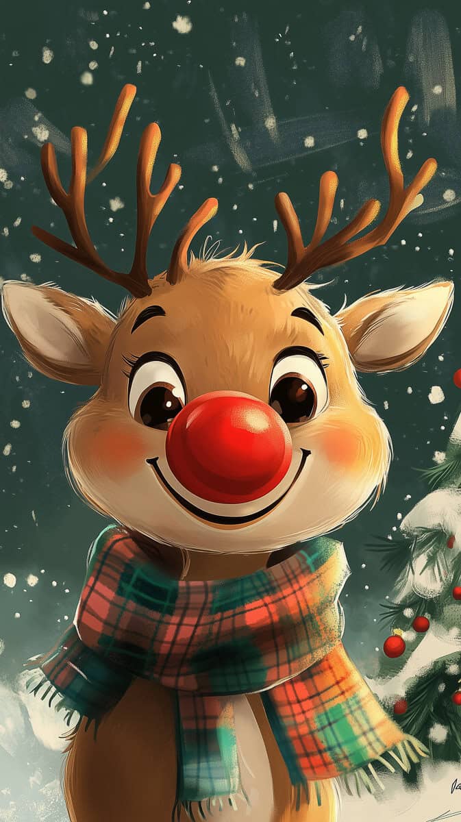 Christmas Wallpaper Reindeer-13 | Fit Fun And Over 40 Christmas Wallpaper Reindeer-13