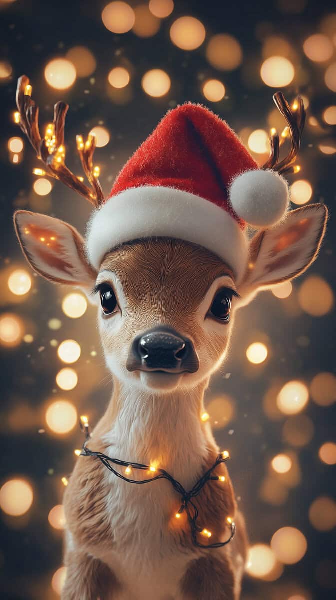 Christmas Wallpaper Reindeer-14 | Fit Fun And Over 40 Christmas Wallpaper Reindeer-14
