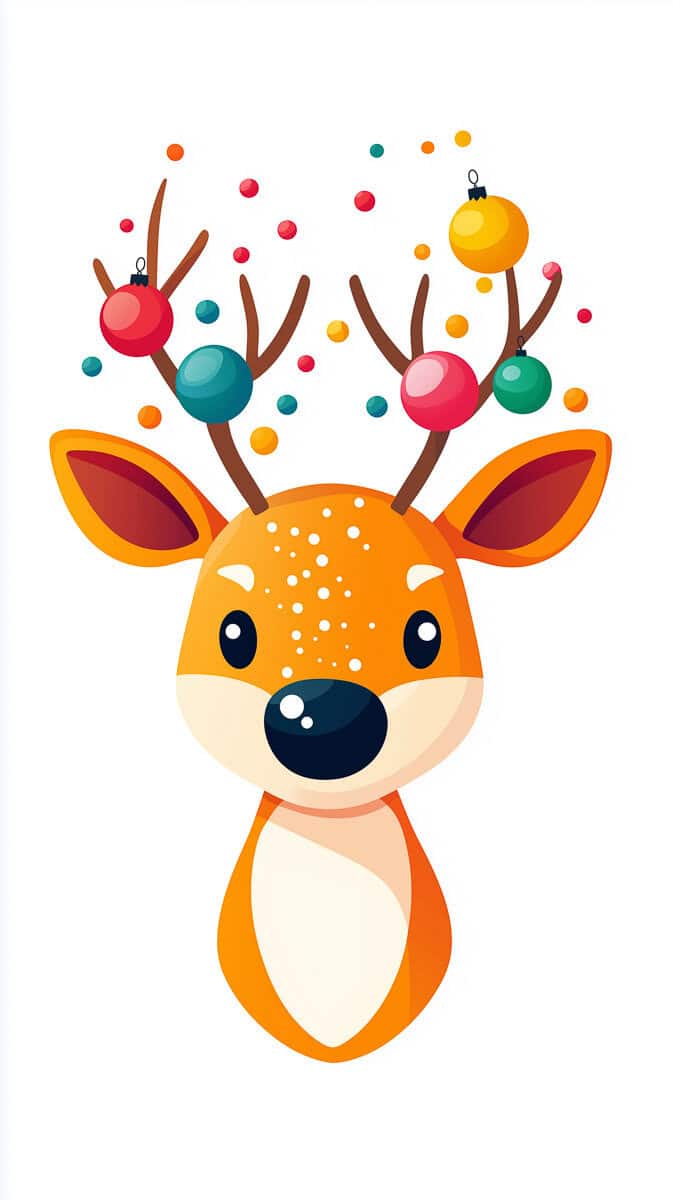 Christmas Wallpaper Reindeer-15 | Fit Fun And Over 40 Christmas Wallpaper Reindeer-15