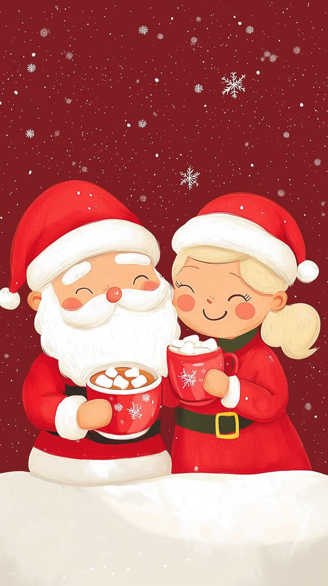 Christmas Wallpaper Santa-13 | Fit Fun And Over 40 Christmas Wallpaper Santa-13