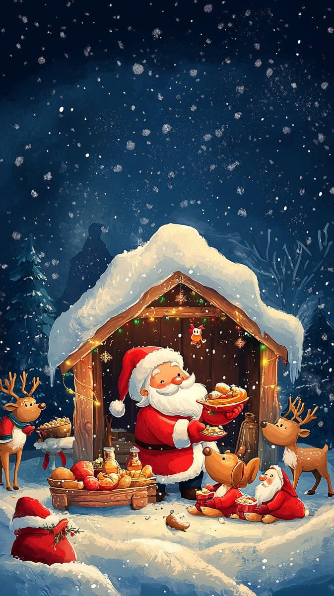 Christmas Wallpaper Santa-16 | Fit Fun And Over 40 Christmas Wallpaper Santa-16