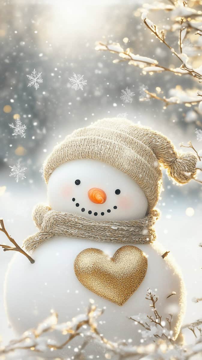 Christmas Wallpaper Snowman-05