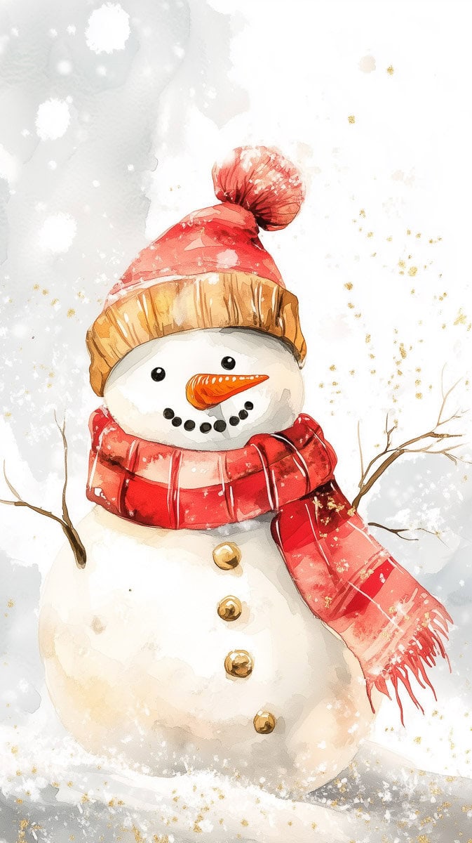 Christmas Wallpaper Snowman-08 | Fit Fun And Over 40 Christmas Wallpaper Snowman-08
