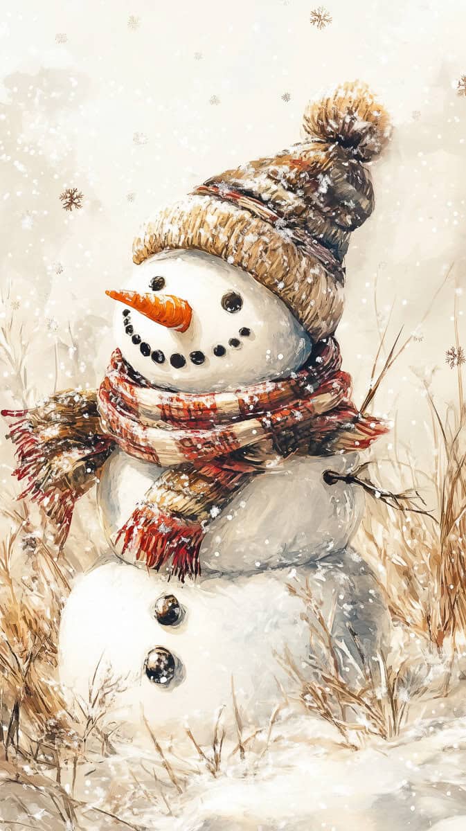 Christmas Wallpaper Snowman-09 | Fit Fun And Over 40 Christmas Wallpaper Snowman-09