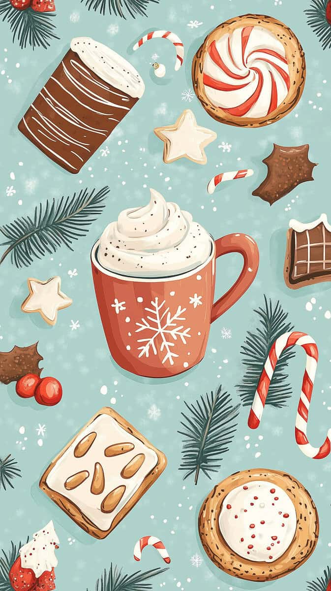 Christmas Wallpaper preppy-02 | Fit Fun And Over 40 Christmas Wallpaper preppy-02