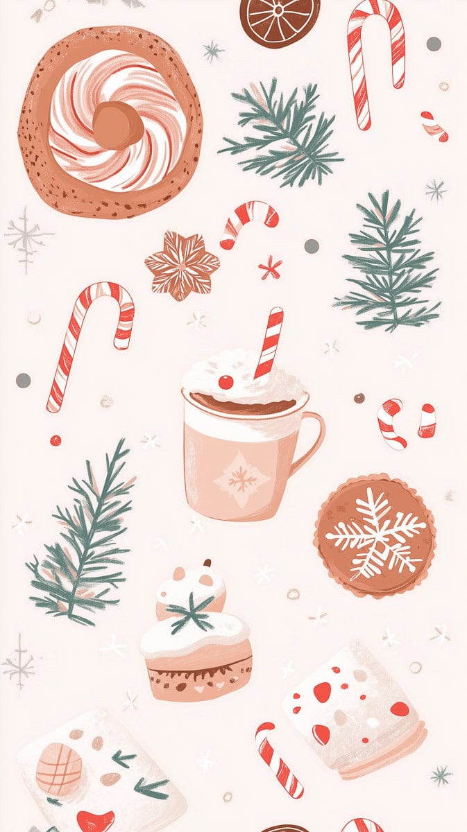 Christmas Wallpaper preppy-04 | Fit Fun And Over 40 Christmas Wallpaper preppy-04