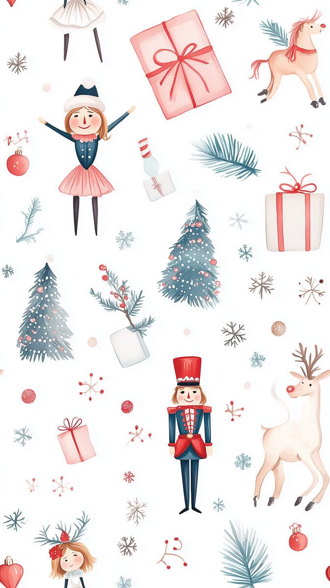 Christmas Wallpaper preppy-05 | Fit Fun And Over 40 Christmas Wallpaper preppy-05