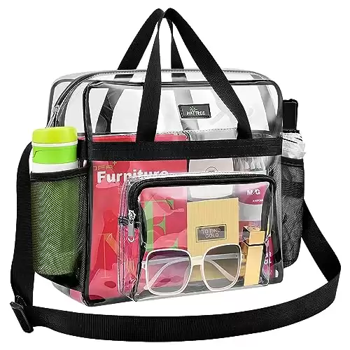 MAY TREE Clear Bag for Stadium Events 12 x 6 x 12,