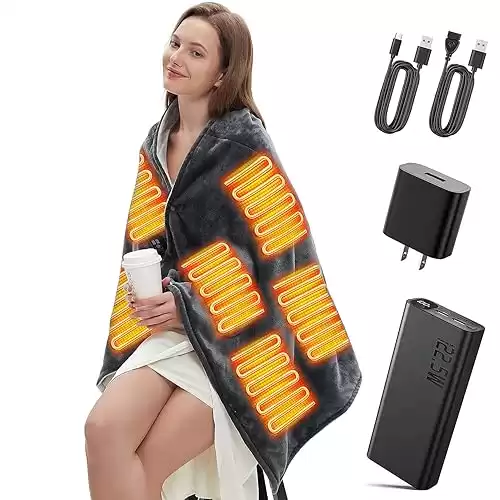 USB Heated Blanket- Cordless