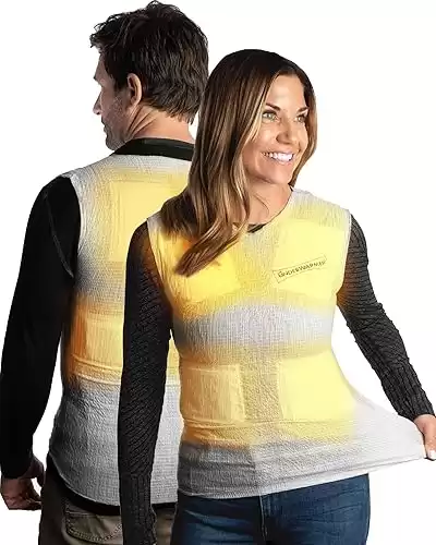 Heated Shirt, Compression Baselayer, 8 Built in Heat Packs, Body Warmer