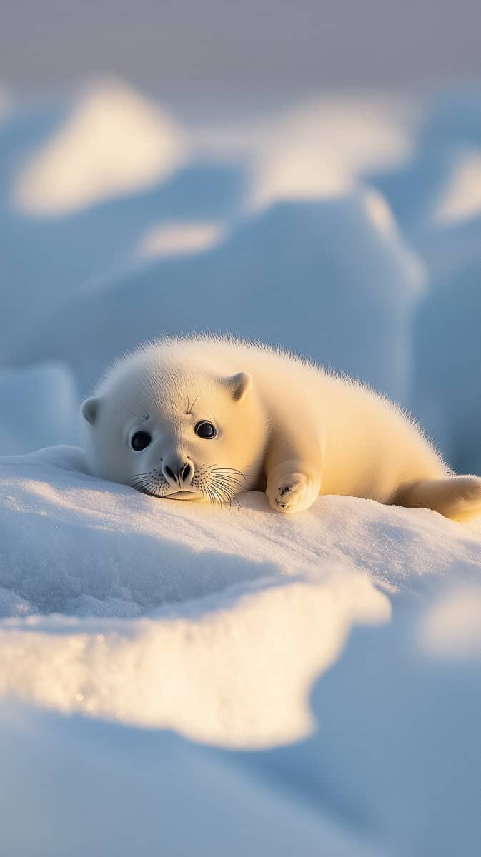 cute aesthetic winter wallpaper-04 | Fit Fun And Over 40 Cute Wild Animals