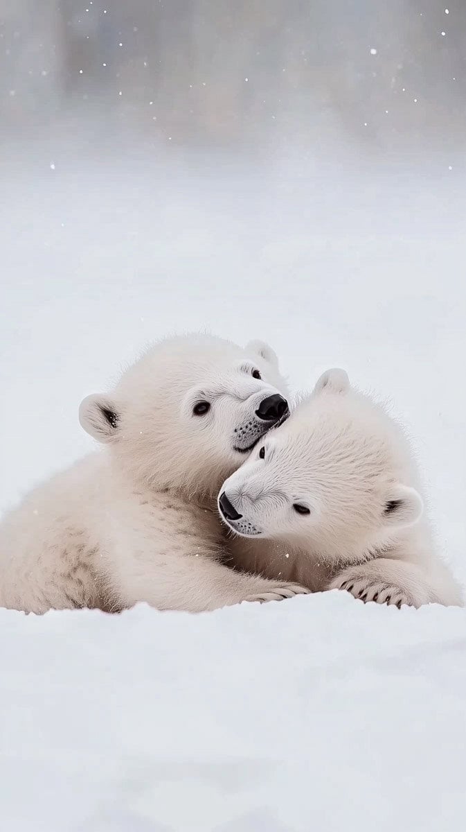 cute aesthetic winter wallpaper-06 | Fit Fun And Over 40 Cute Animal Photos