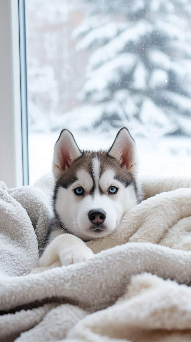 cute aesthetic winter wallpaper-12 | Fit Fun And Over 40 Cute Winter Dog Pictures