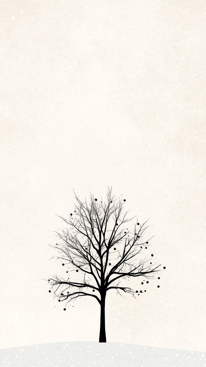 minimalist winter wallpaper-08 | Fit Fun And Over 40 Tree Silhouette