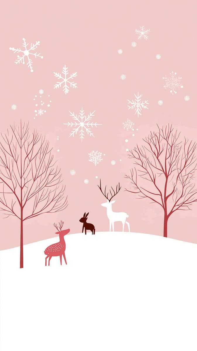 pink winter wallpaper-03 | Fit Fun And Over 40 Preppy Aesthetic Wallpaper