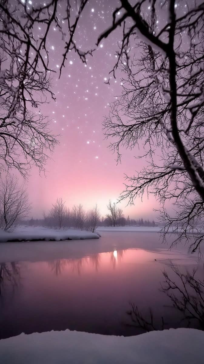 pink winter wallpaper-06 | Fit Fun And Over 40 Soft Pink Theme