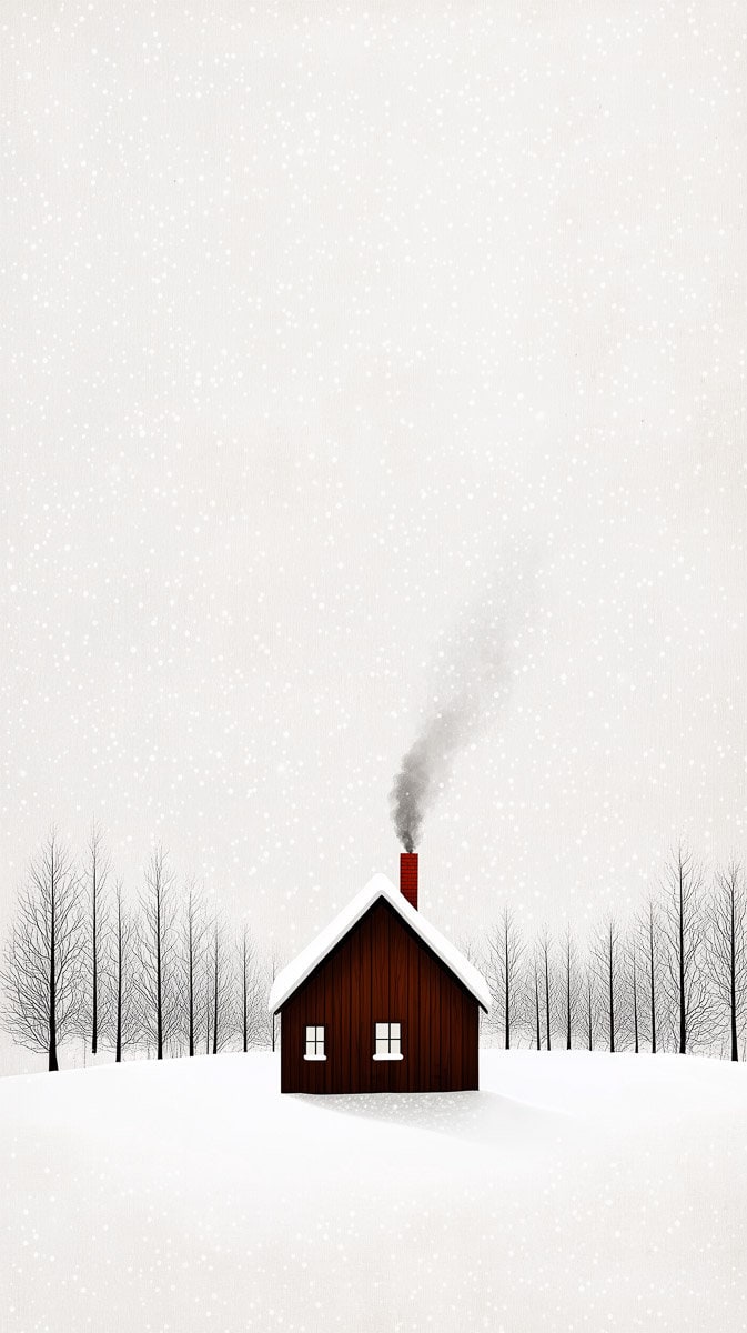 simple winter wallpaper-3 | Fit Fun And Over 40 Cozy Cabins