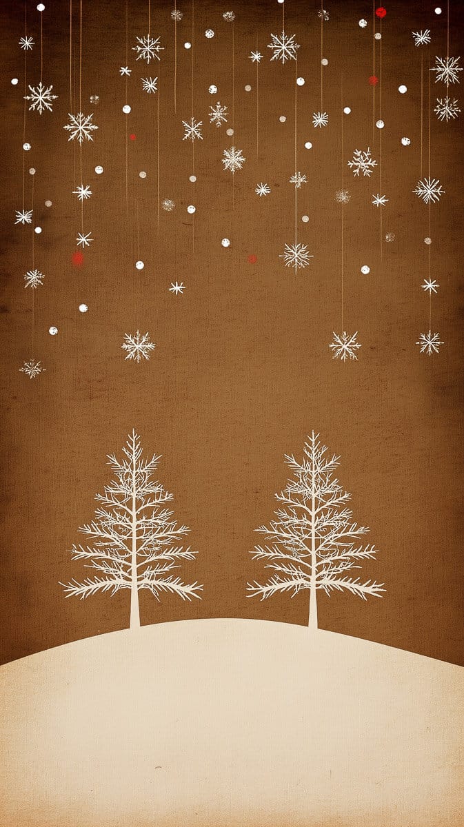 vintage winter wallpaper-6 | Fit Fun And Over 40 Christmas Wallpaper Painting