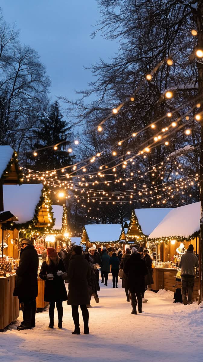 winter wallpapers aesthetic-06 | Fit Fun And Over 40 Christmas village