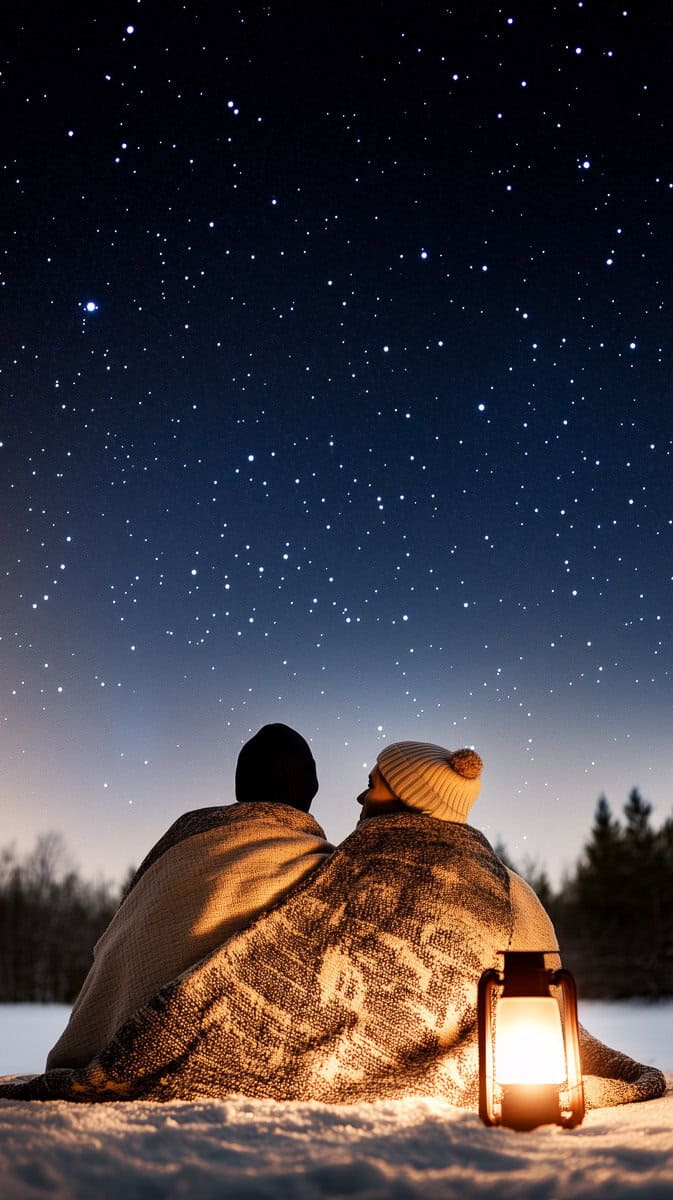 winter wallpapers aesthetic-09 | Fit Fun And Over 40 winter wallpapers aesthetic couple undere stars
