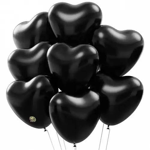 AFTERLOON® Biodegradable Balloons 24 pcs Onyx Black