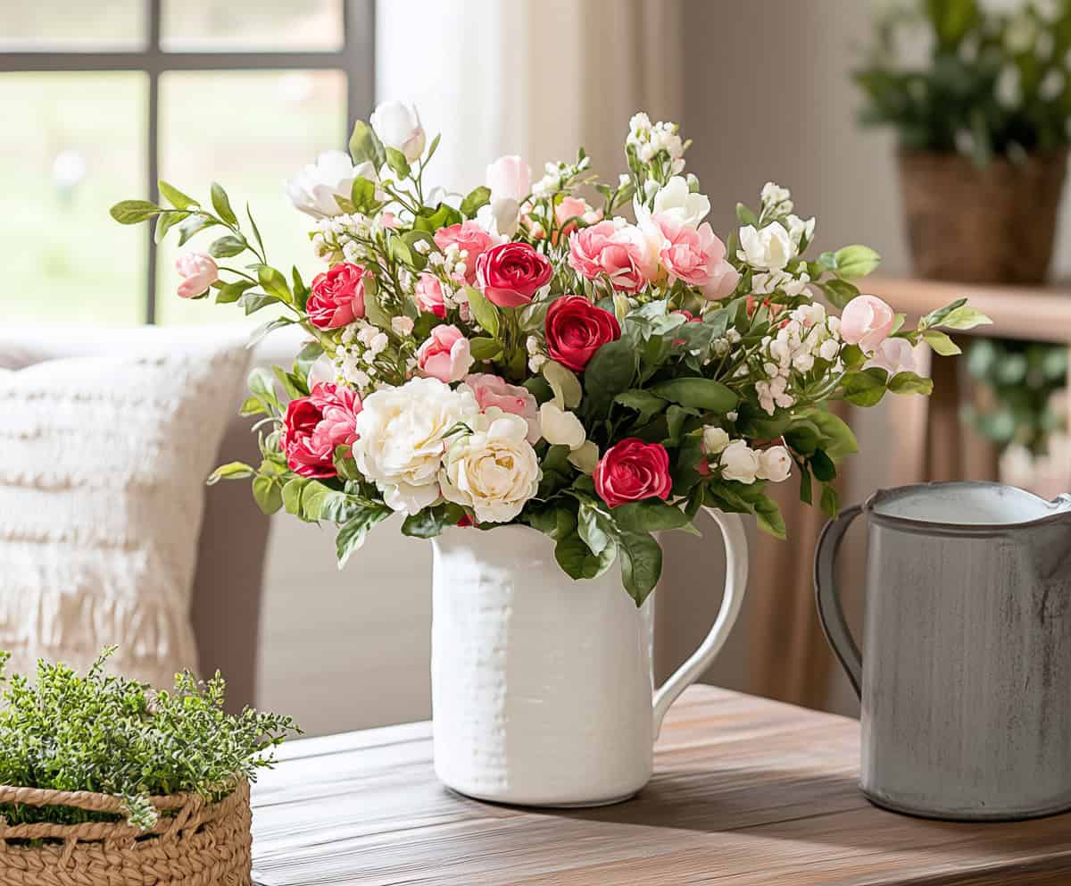 Faux Florals for Valentines Day