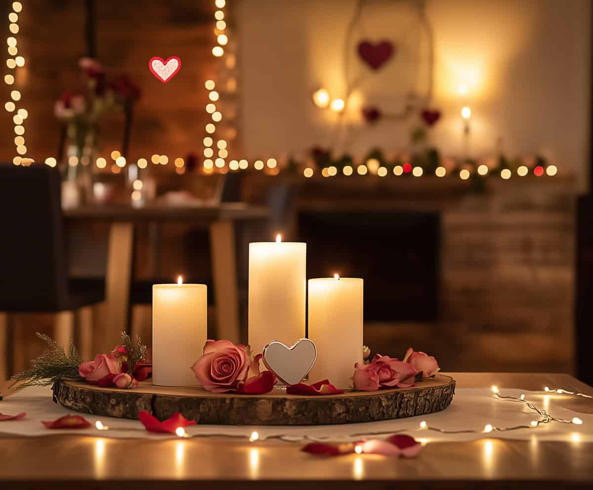 Enhancing the Ambiance with Candles and Lights