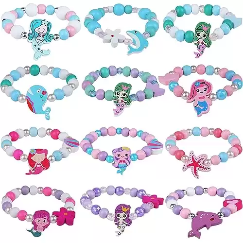 Kids Bracelets Mermaid Party Favors
