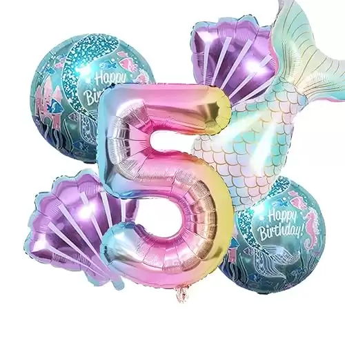Mermaid Birthday Decoration Mermaid Balloons Kit