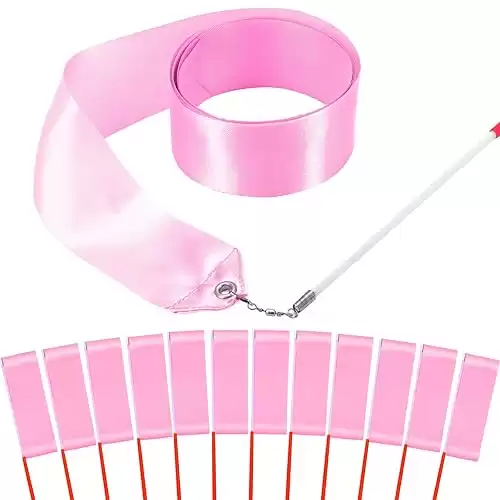 12PCS Light Pink Ballerina Dance Wands