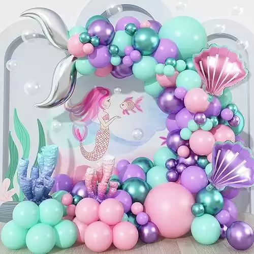 Mermaid Balloon Garland Arch Kit,