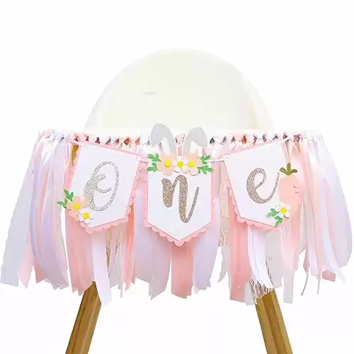 Some Bunny Is One High Chair Banner