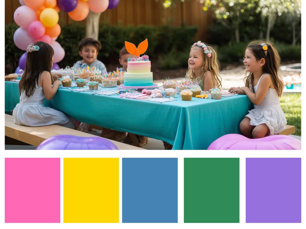 Mermaid and Rainbow Birthday Party | Fit Fun And Over 40 Rainbow Mermaid Party