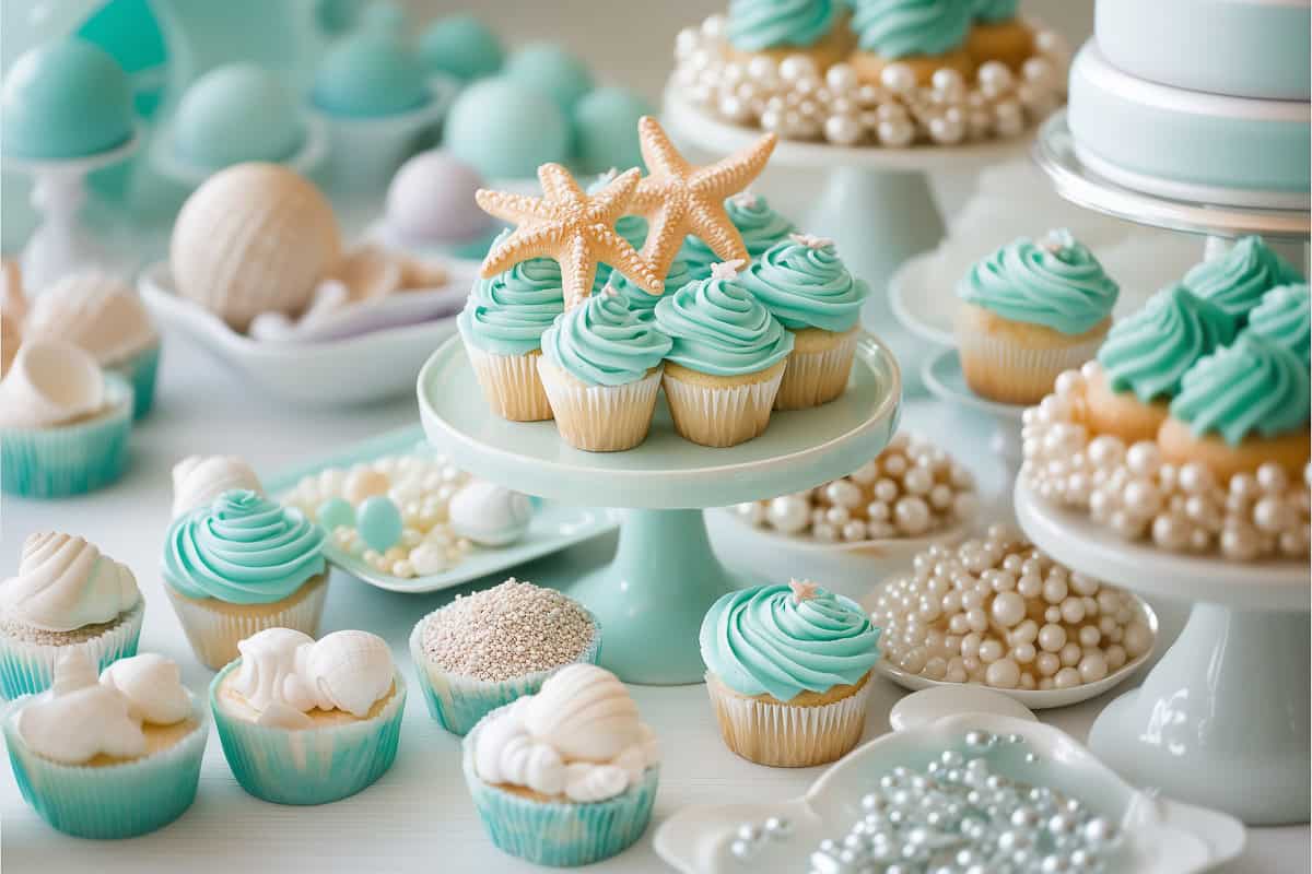 Mermaid themed birthday party-16 | Fit Fun And Over 40 Mermaid birthday party deserts