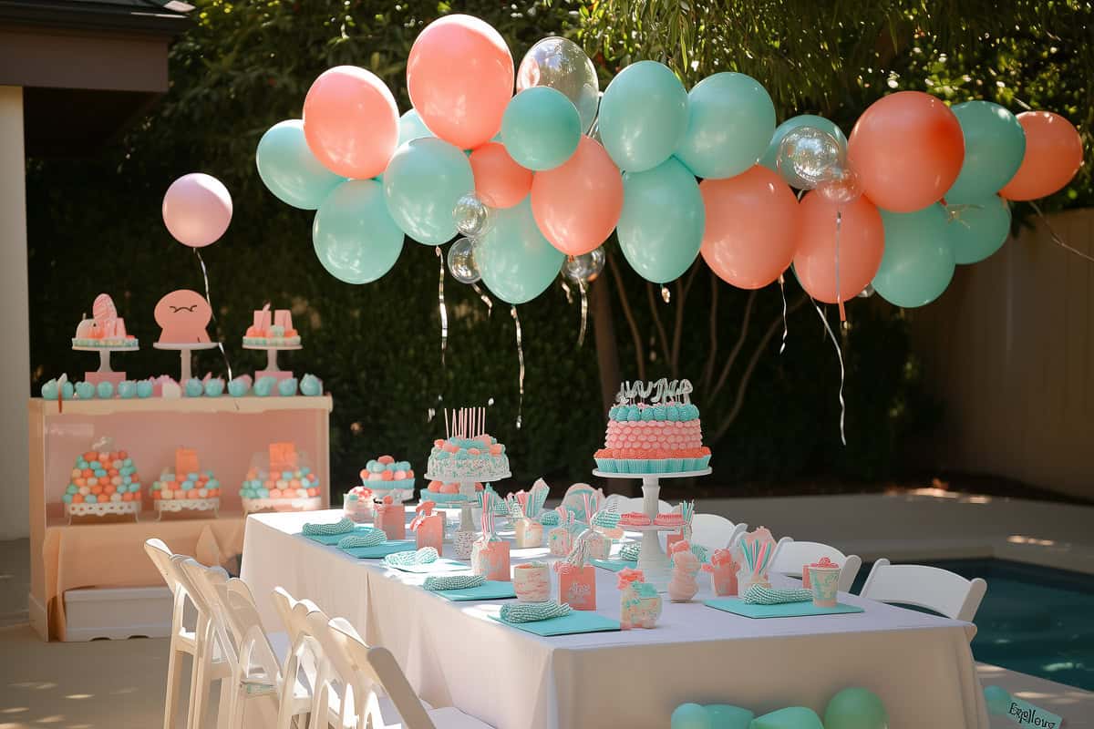 Mermaid themed birthday party-20 | Fit Fun And Over 40 Choosing theme for mermaid party