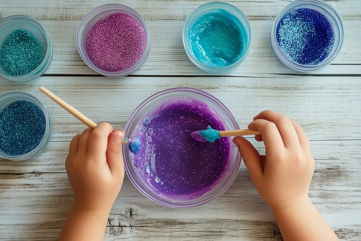 Mermaid themed birthday party-24 | Fit Fun And Over 40 mermaid slime recipe