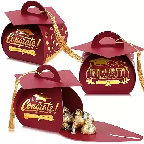 30 Pcs Graduation Cap Gift Box Graduation Party Favors