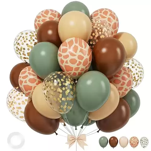 Green and Brown Balloons