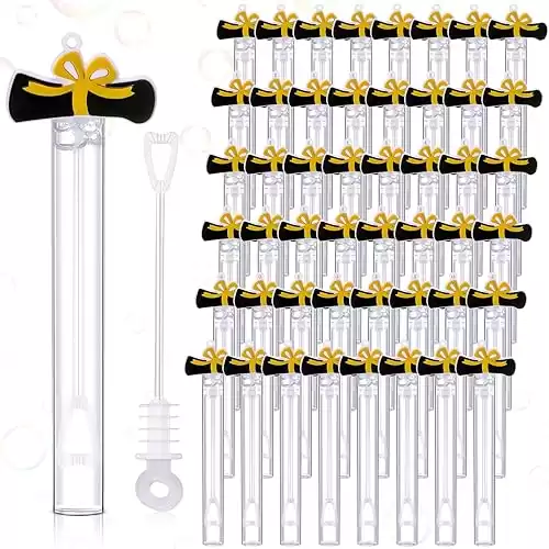 48 Pcs 4.2'' Mini Bubble Wands Bubbles Party Favors