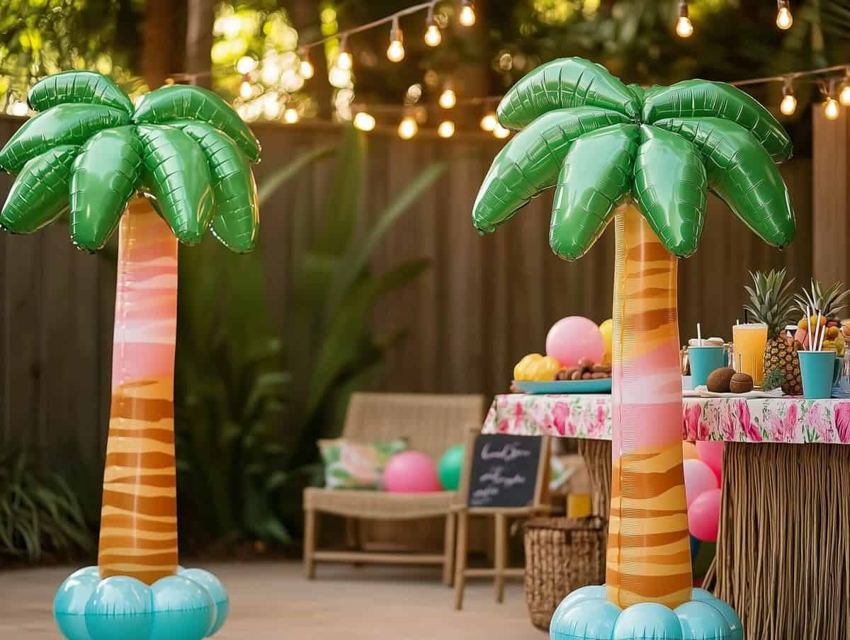 Luau party decorations
