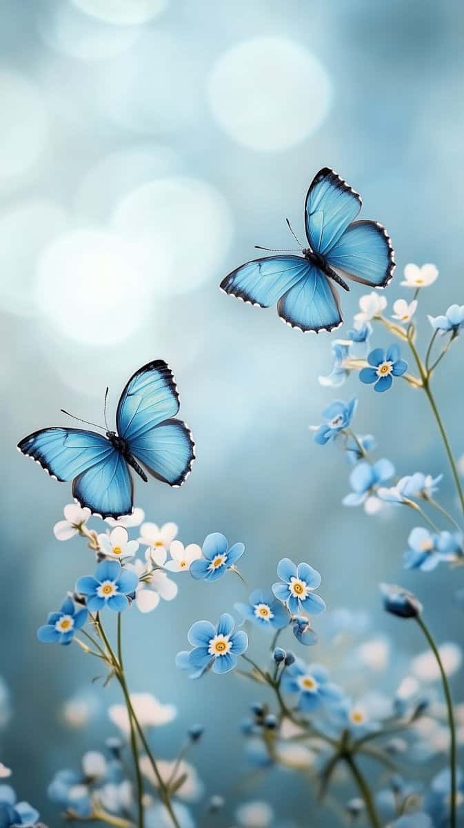 Spring wallpaper blue-20