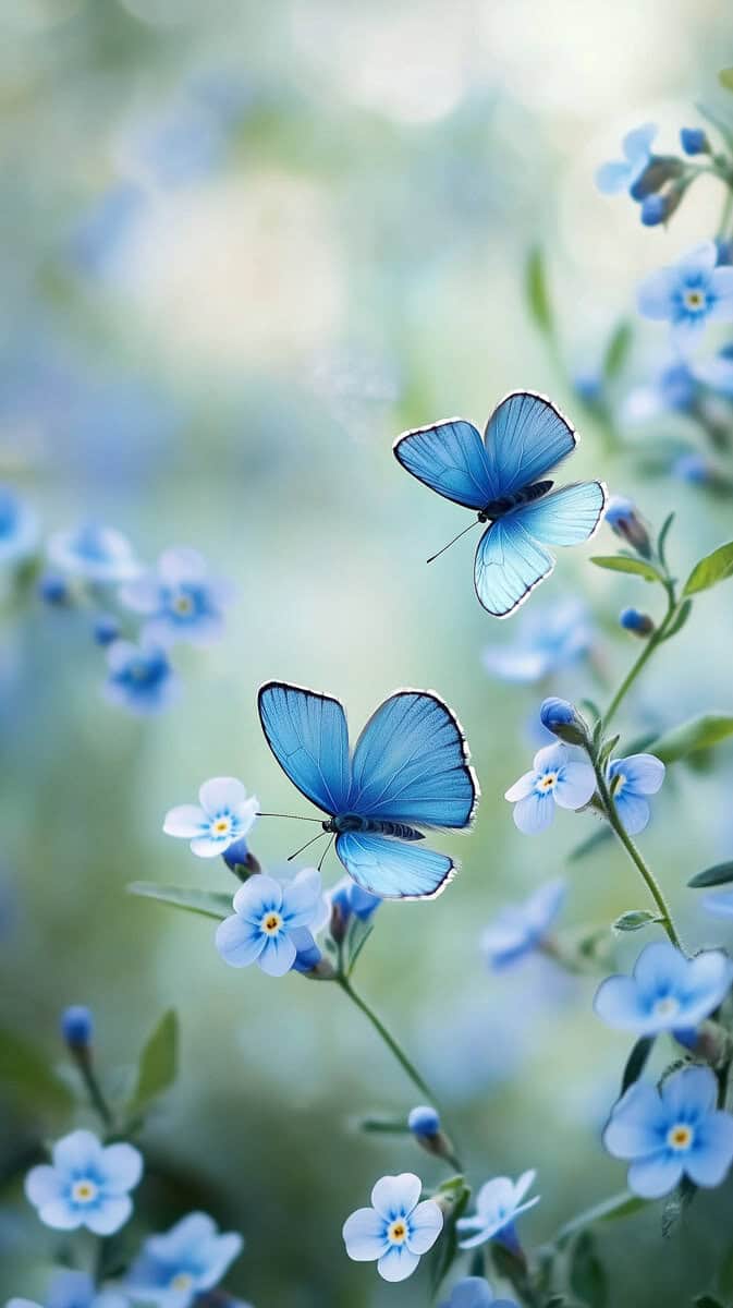 Spring wallpaper blue-21