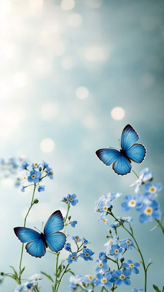 Spring wallpaper blue-22