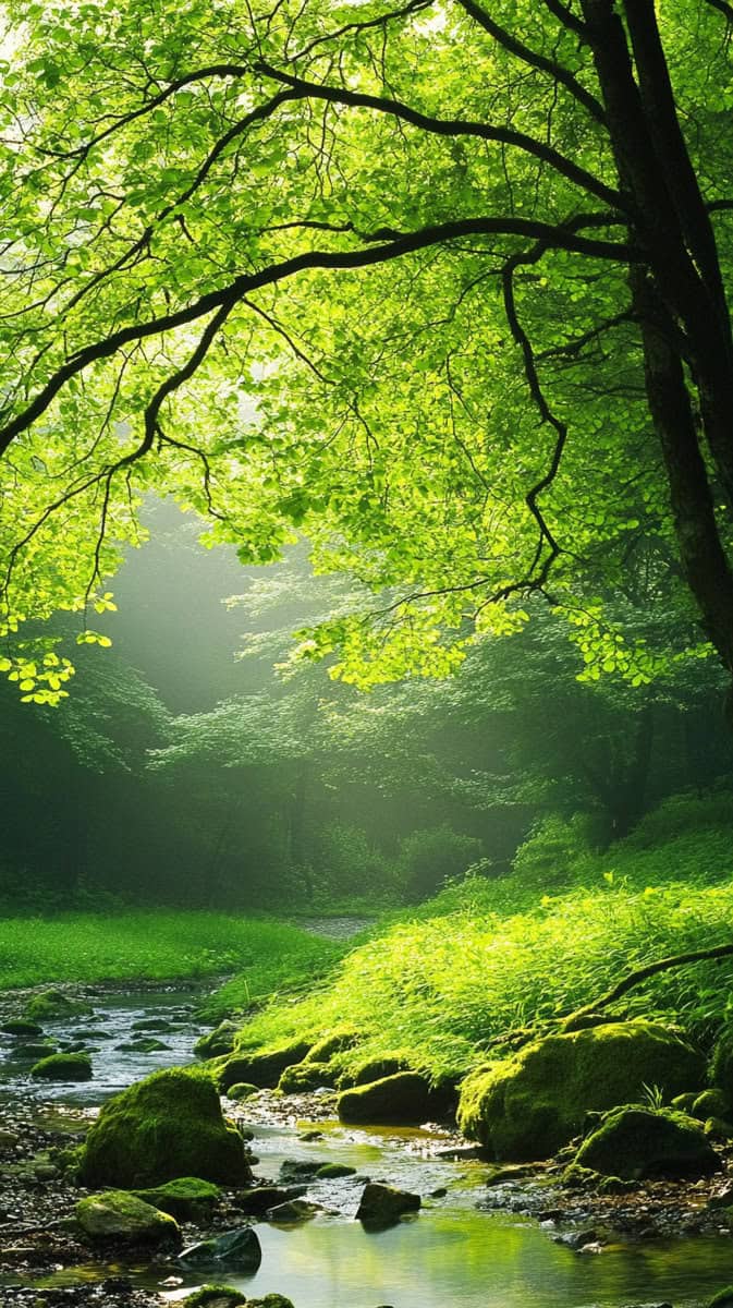 Spring wallpaper green-04
