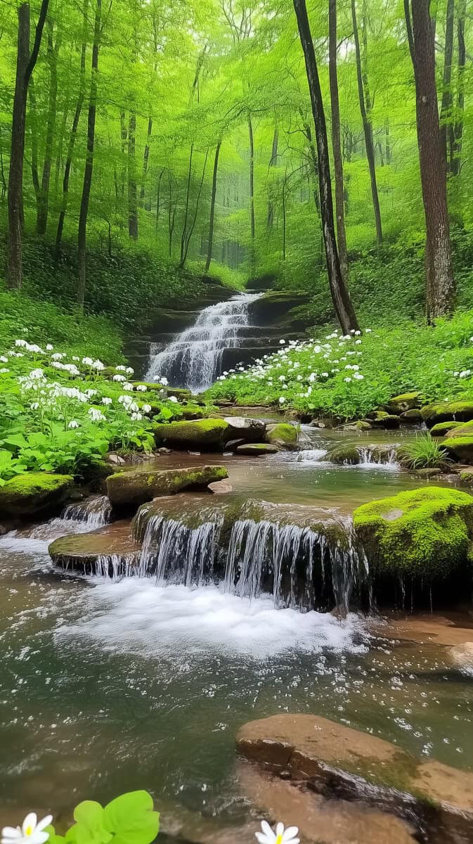 Spring wallpaper green-15