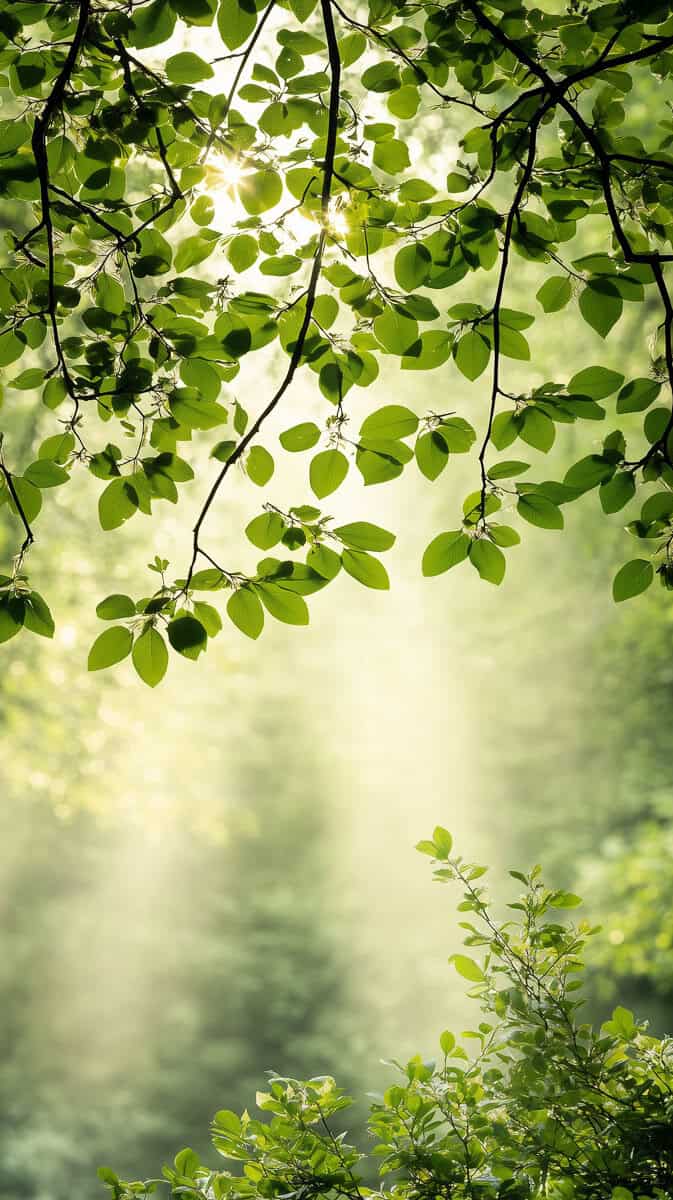 Spring wallpaper green-23